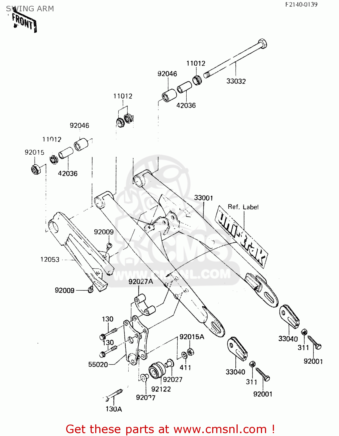 SWING ARM KX60-A2 1984 A1/A2