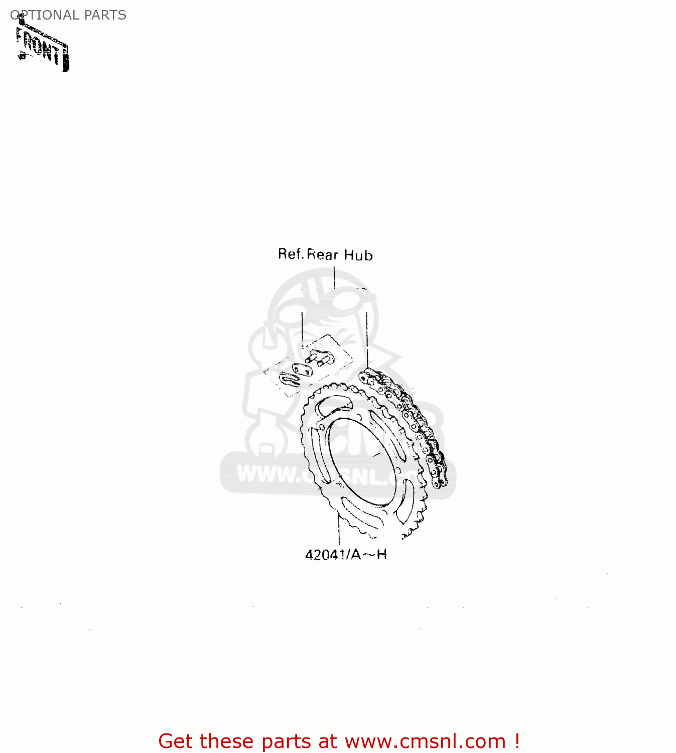 OPTIONAL PARTS KX60-A2 1984 A1/A2