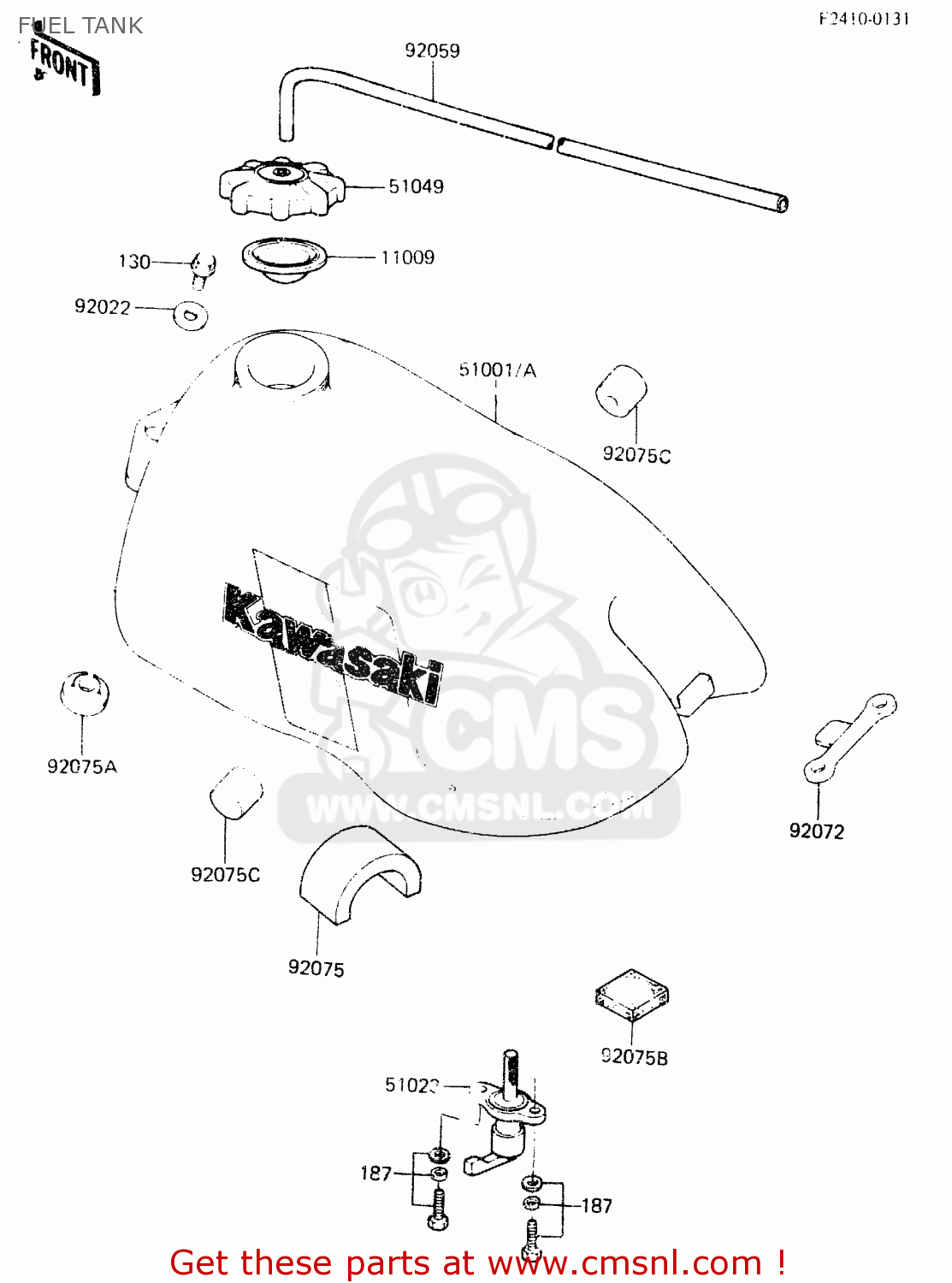 FUEL TANK KX60-A2 1984 A1/A2
