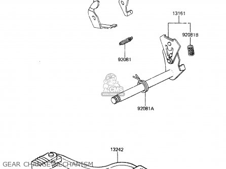 GEAR CHANGE MECHANISM - KX60-A2 1984 A1/A2
