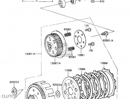 CLUTCH - KX60-A2 1984 A1/A2