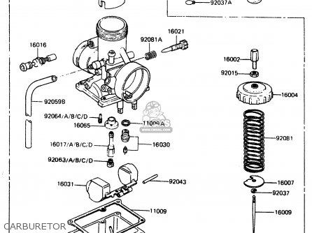 CARBURETOR - KX60-A2 1984 A1/A2