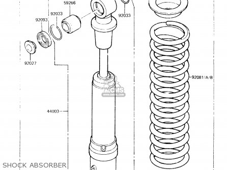 SHOCK ABSORBER - KX60-A2 1984 A1/A2