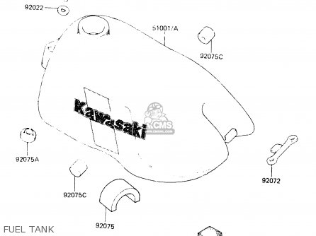 FUEL TANK - KX60-A2 1984 A1/A2