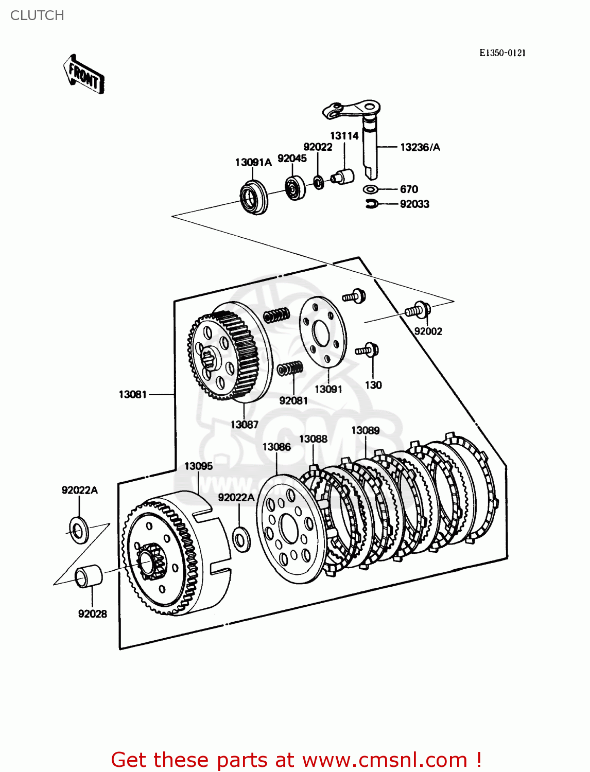 CLUTCH KX60-B1 1985 USA