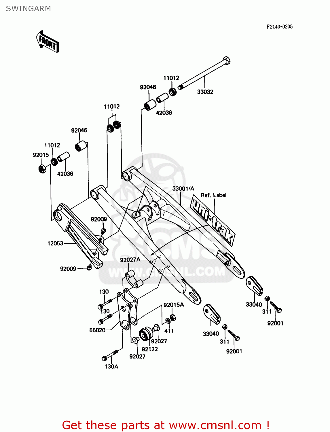 SWINGARM KX60-B1 1985 USA
