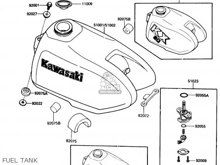 FUEL TANK - KX60-B1 1985 USA