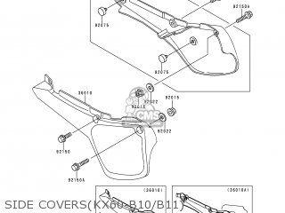 SIDE COVERS(KX60-B10/B11) - KX60-B10 1994 EUROPE AS