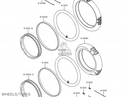WHEELS/TIRES - KX60-B10 1994 USA CANADA
