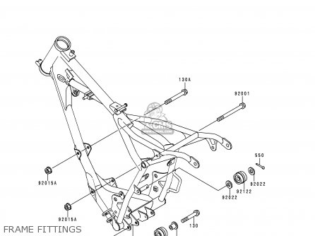 FRAME FITTINGS - KX60-B11 1995 EUROPE AS