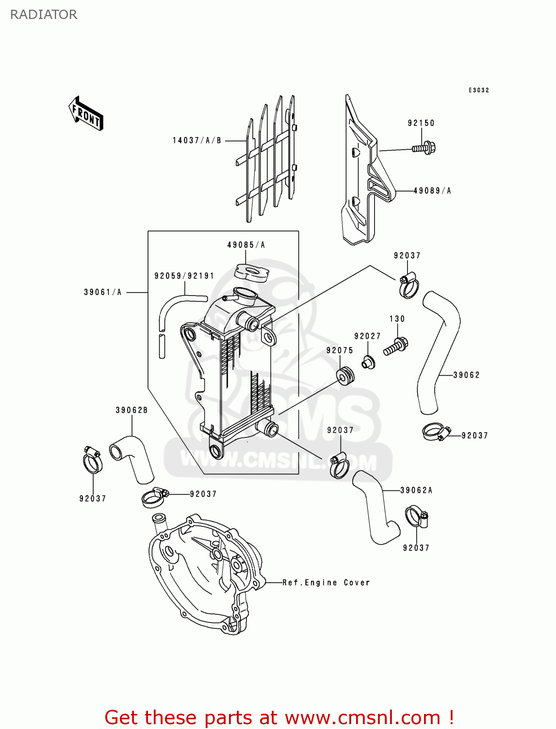 RADIATOR KX60-B12 1996 EUROPE AS