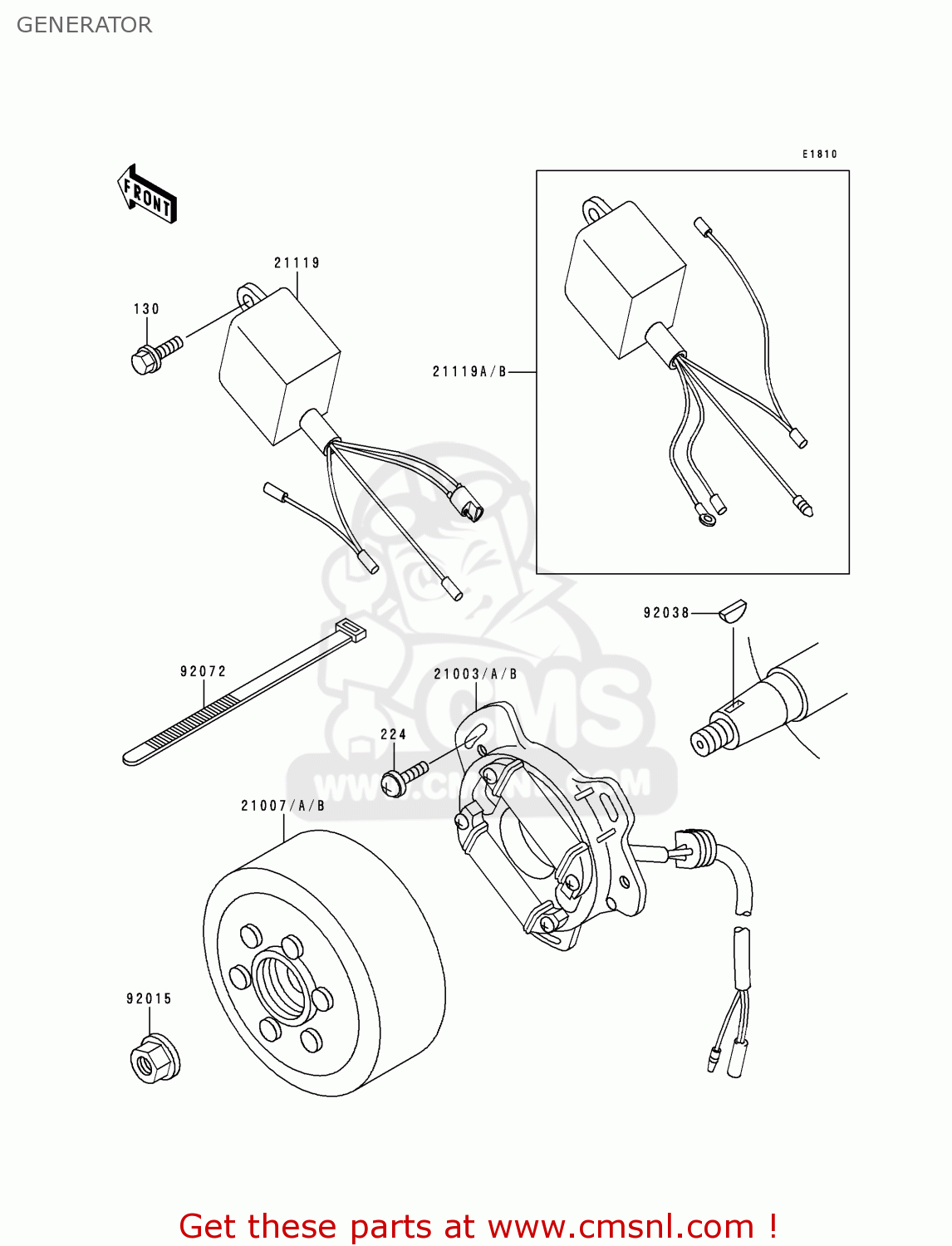 GENERATOR KX60-B12 1996 USA CANADA