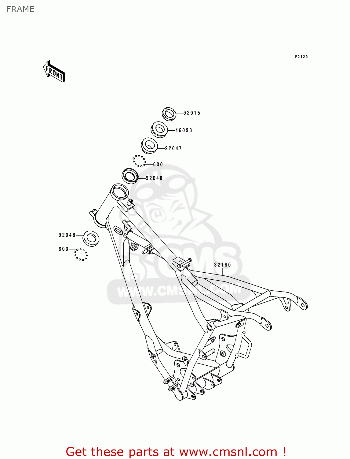 FRAME KX60-B12 1996 USA CANADA