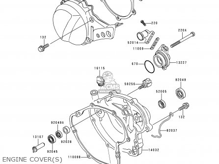 ENGINE COVER(S) - KX60-B12 1996 USA CANADA
