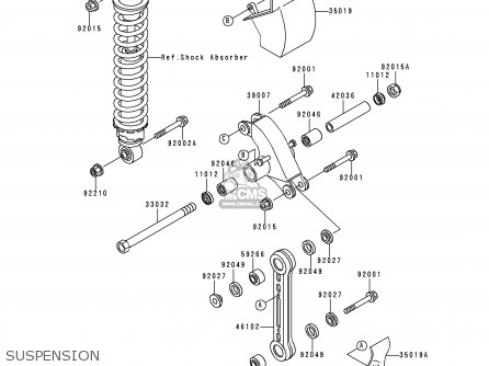 SUSPENSION - KX60-B13 1997 EUROPE AS