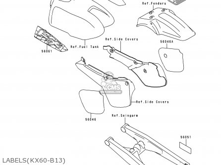 LABELS(KX60-B13) - KX60-B13 1997 EUROPE AS