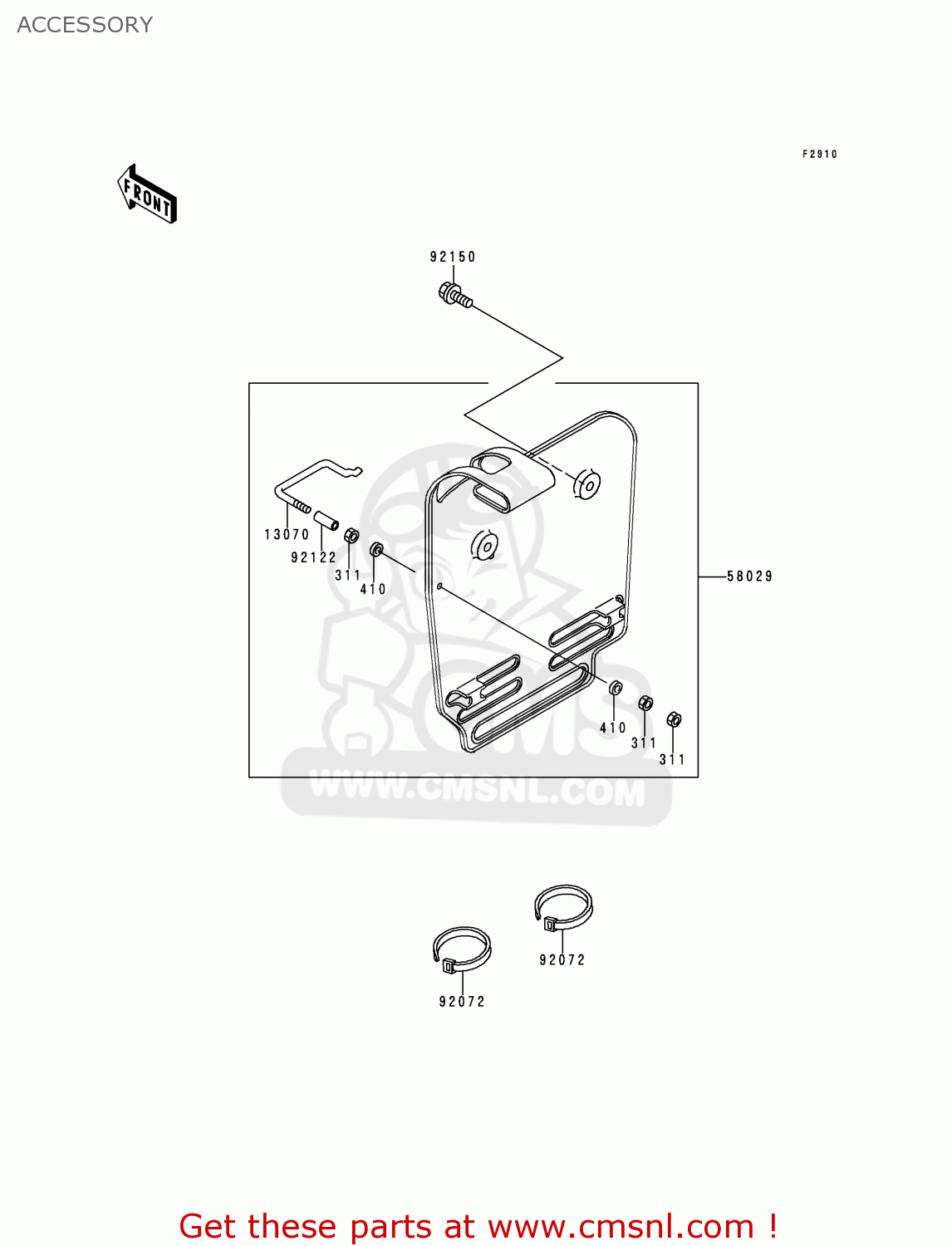 Kawasaki KX60-B13 1997 USA CANADA ACCESSORY - buy original ACCESSORY ...