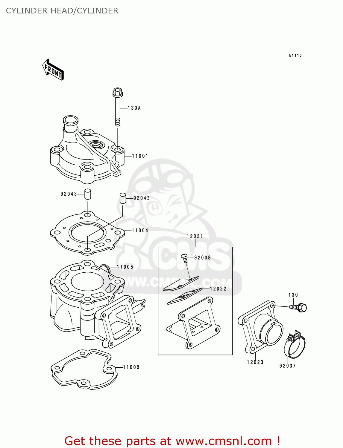 CYLINDER HEAD/CYLINDER KX60-B13 1997 USA CANADA