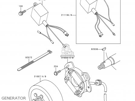 GENERATOR - KX60-B13 1997 USA CANADA