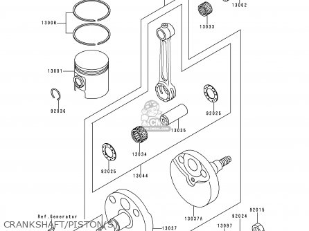 CRANKSHAFT/PISTON(S) - KX60-B14 1998 EUROPE AS