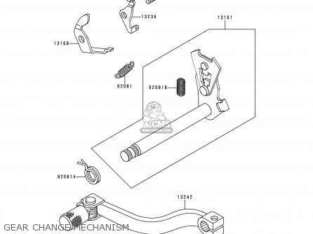 GEAR CHANGE MECHANISM - KX60-B14 1998 EUROPE AS