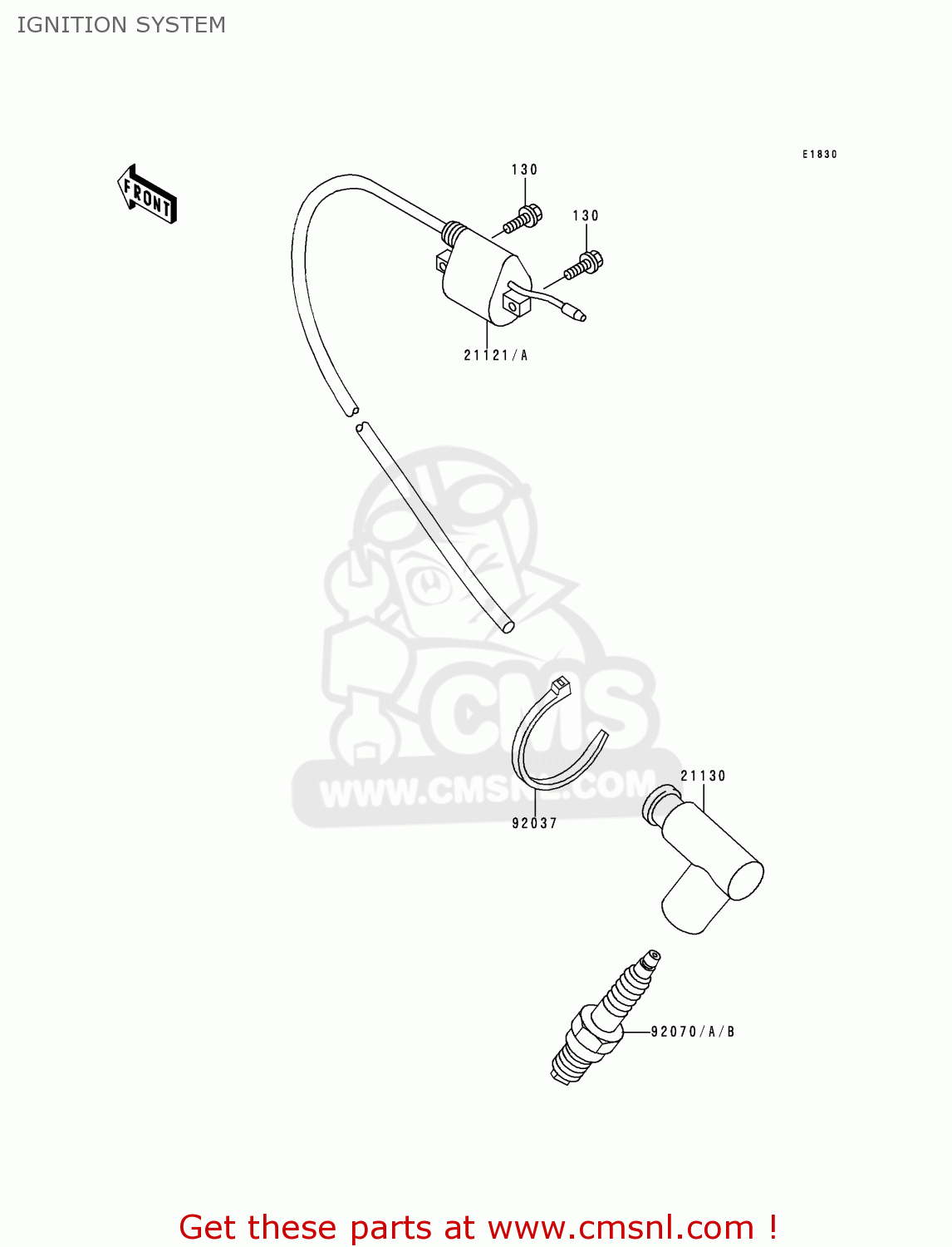 IGNITION SYSTEM KX60-B14 1998 USA CANADA