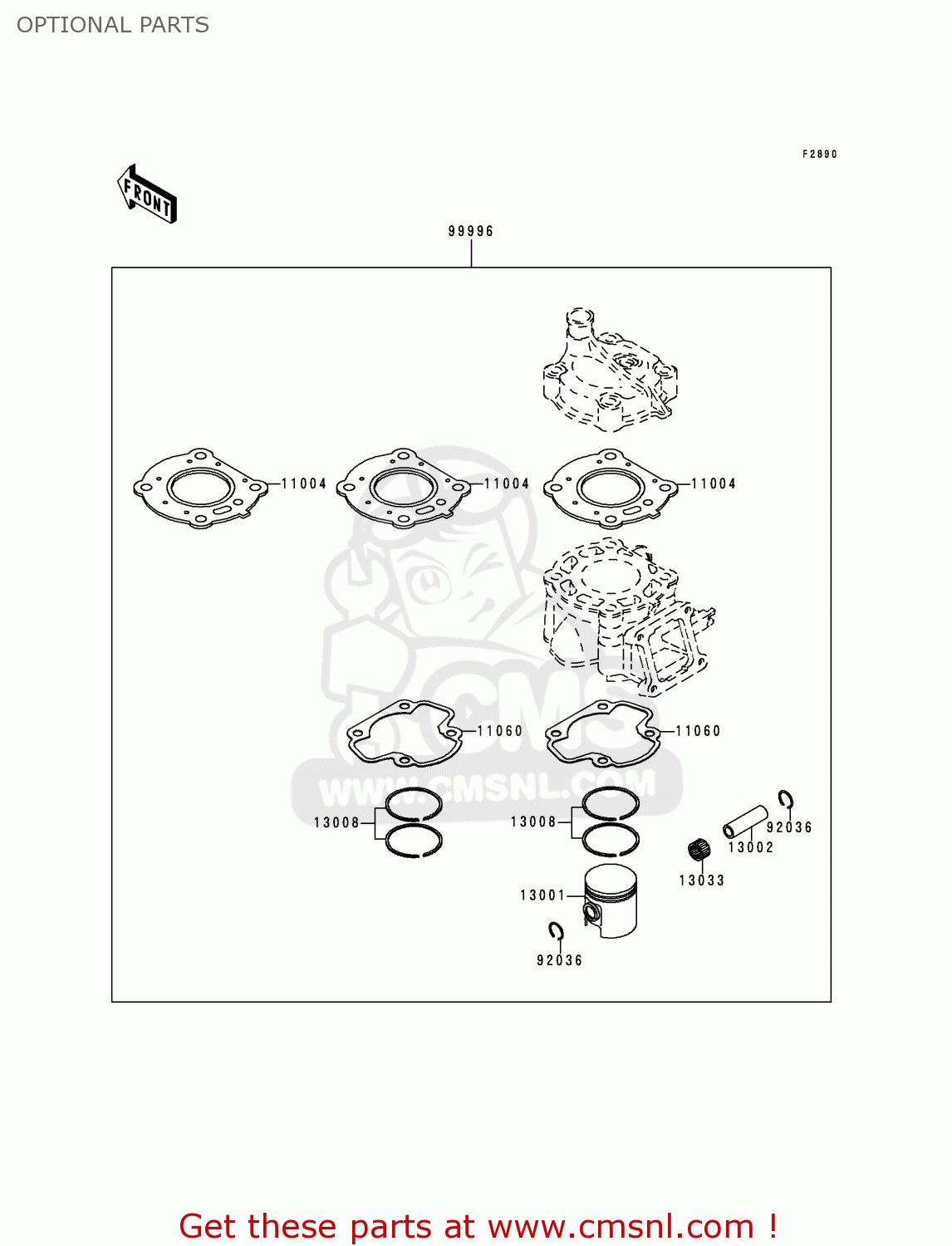 OPTIONAL PARTS KX60-B15 1999 EUROPE AS