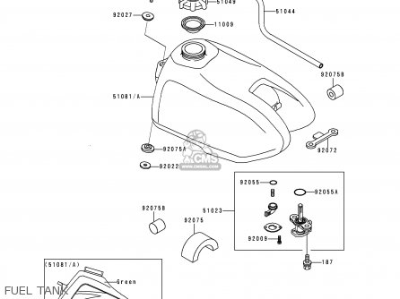 FUEL TANK - KX60-B15 1999 EUROPE AS