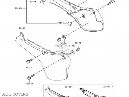 SIDE COVERS - KX60-B15 1999 EUROPE AS