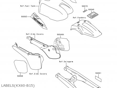 LABELS(KX60-B15) - KX60-B15 1999 EUROPE AS
