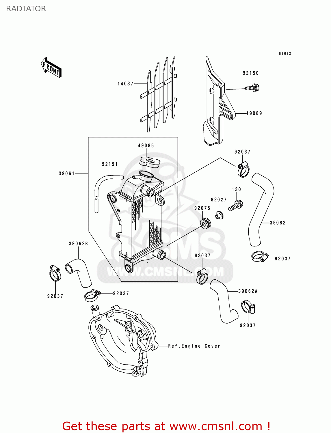 RADIATOR KX60-B15 1999 USA CANADA