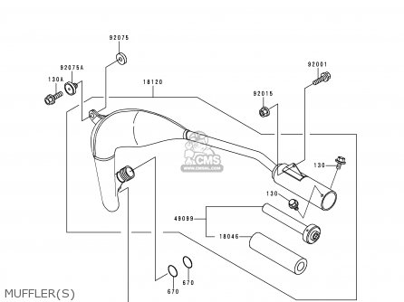 MUFFLER(S) - KX60-B16 2000 EUROPE AS