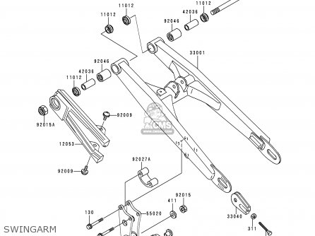 SWINGARM - KX60-B16 2000 EUROPE AS