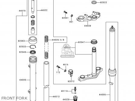 FRONT FORK - KX60-B16 2000 EUROPE AS