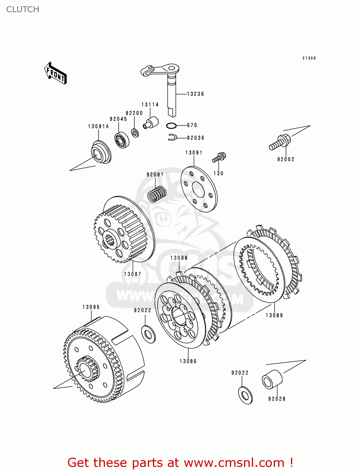 CLUTCH KX60-B16 2000 USA CANADA
