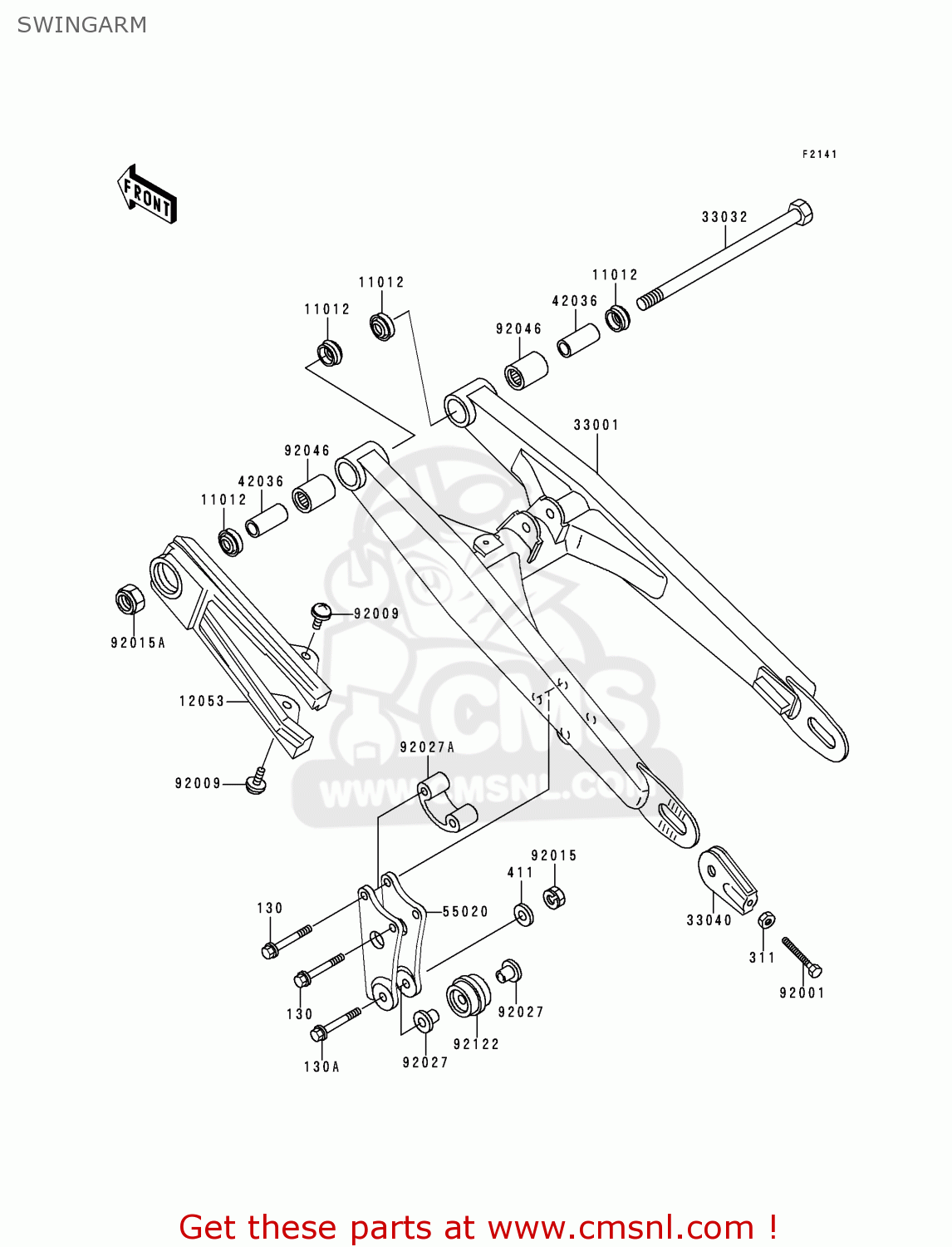 SWINGARM KX60-B16 2000 USA CANADA