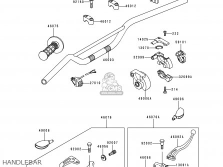 HANDLEBAR - KX60-B16 2000 USA CANADA