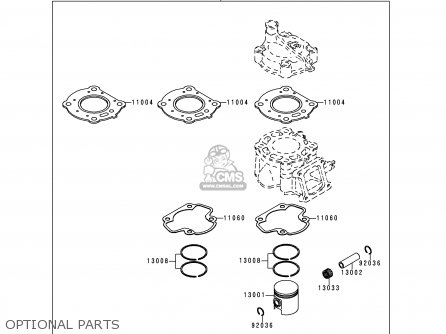 OPTIONAL PARTS - KX60-B16 2000 USA CANADA