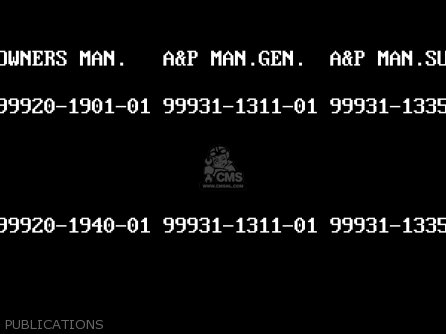 PUBLICATIONS - KX60-B16 2000 USA CANADA