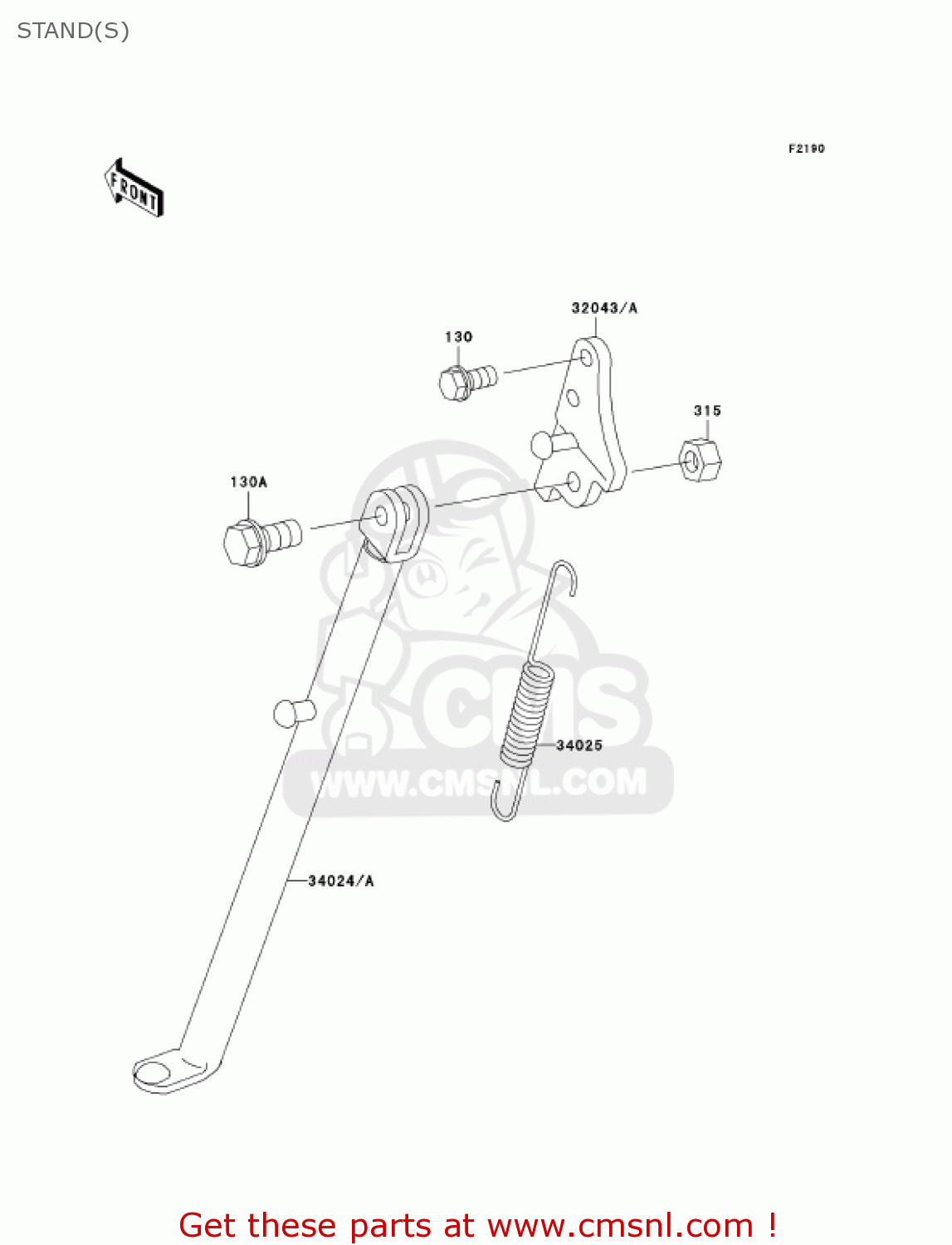 STAND(S) KX60-B17 KX60 2001 USA CANADA