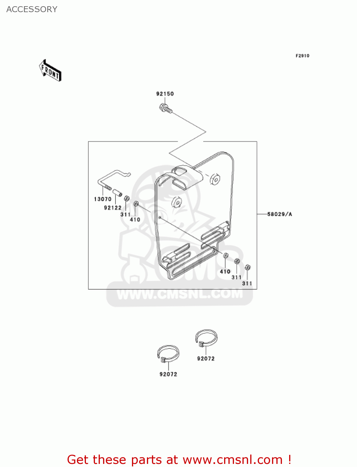 ACCESSORY KX60-B17 KX60 2001 USA CANADA