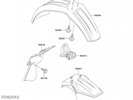 FENDERS - KX60-B17 KX60 2001 USA CANADA