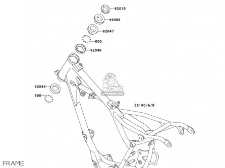 FRAME - KX60-B17 KX60 2001 USA CANADA