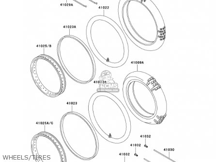 WHEELS/TIRES - KX60-B17 KX60 2001 USA CANADA