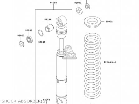 SHOCK ABSORBER(S) - KX60-B17 KX60 2001 USA CANADA