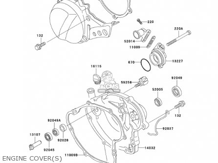 ENGINE COVER(S) - KX60-B17 KX60 2001 USA CANADA