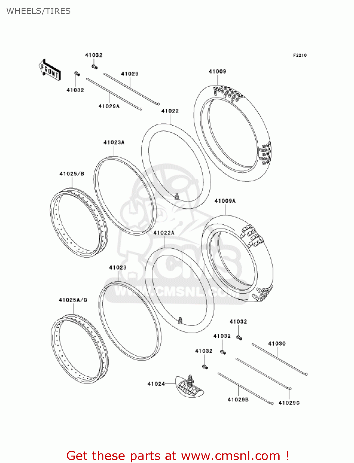 WHEELS/TIRES KX60-B18 KX60 2002 USA CANADA