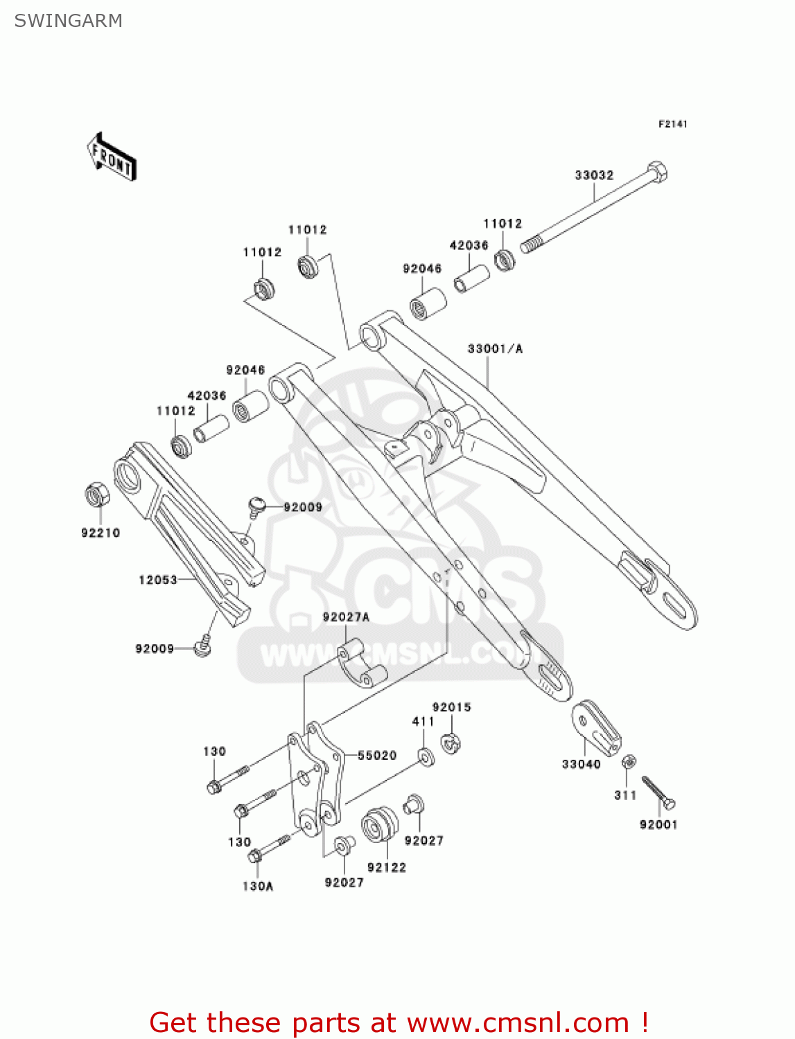 SWINGARM KX60-B18 KX60 2002 USA CANADA