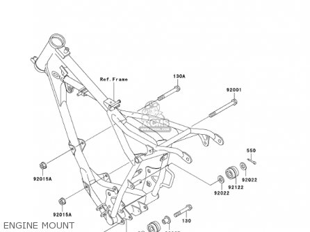 ENGINE MOUNT - KX60-B18 KX60 2002 USA CANADA