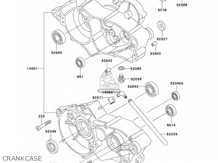 CRANKCASE - KX60-B18 KX60 2002 USA CANADA